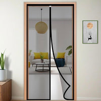 Magic Mesh Magnetic Mosquito Screen Door Net Curtain with Magnet Reinforced Polyester Mesh Curtain